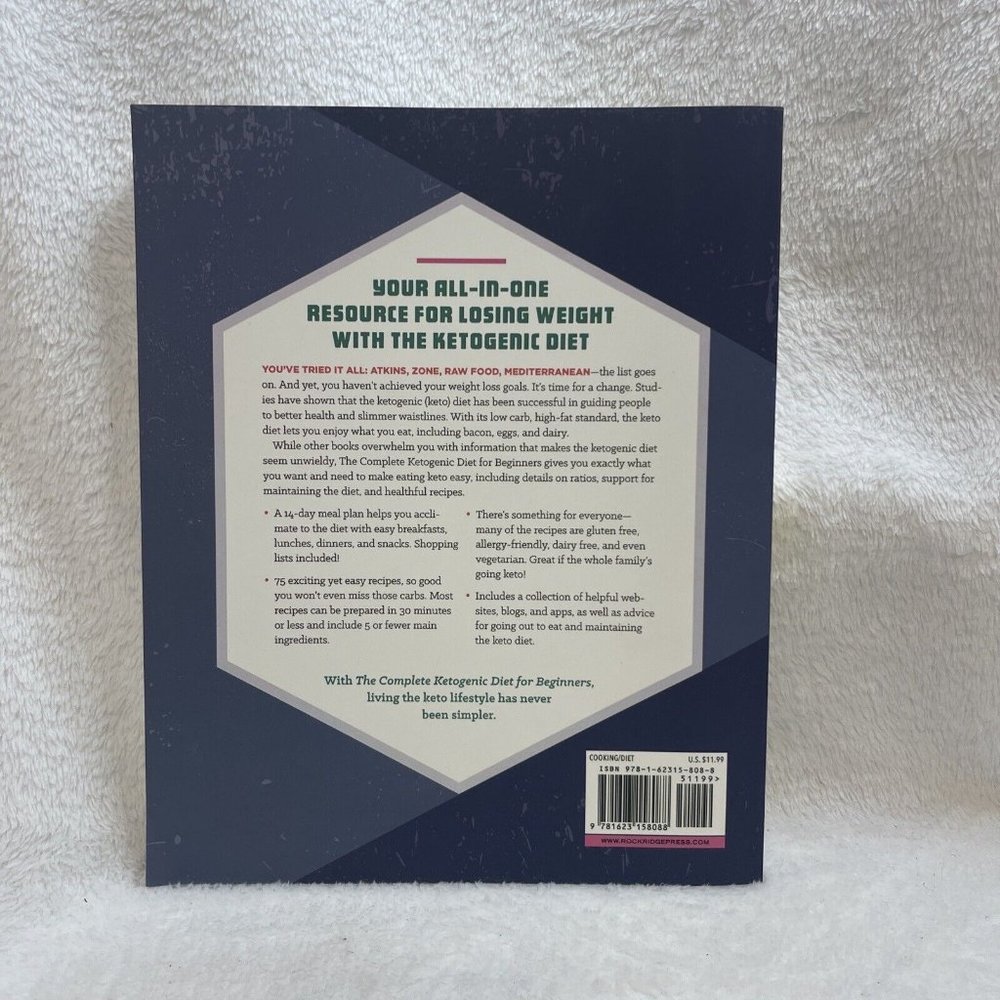The Complete Ketogenic Diet for Beginners: Your Essential Guide - VERY GOOD - Picture 3 of 9